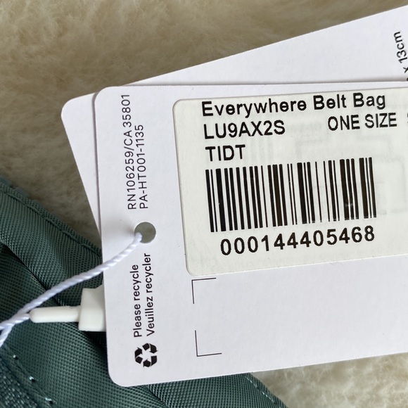 ❤️ Lululemon Tidewater Teal Extended Strap Everywhere Belt Bag NWT - Picture 6 of 8